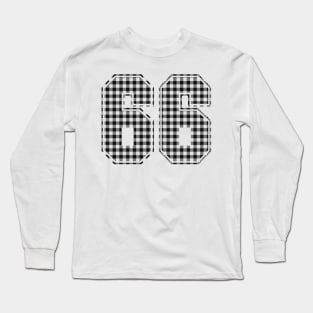 Plaid Number - 66 - Dark Long Sleeve T-Shirt